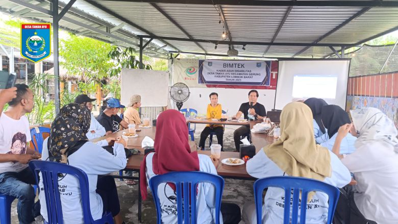 Lakpesdam PWNU NTB dan Pemerintah Desa Taman Ayu melatih Kader Asuh Disabilitas Tangguh