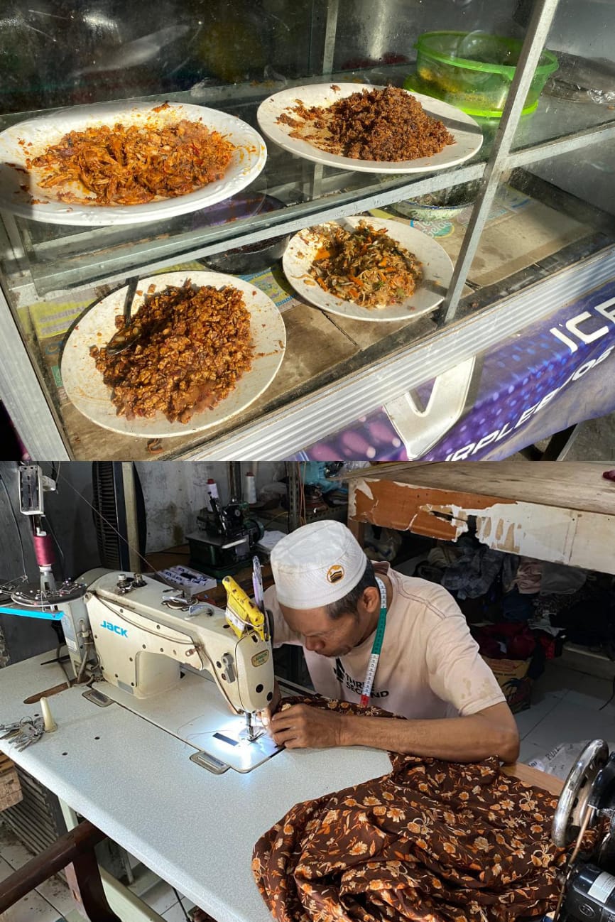 Menjahit dan Lauk Pauk